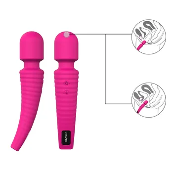  Poderosa 9 velocidade do Vibrador ponto G,USB Recarregada Varinha Mágica Massager, Vibrador Impermeável Brinquedos Sexuais para a Mulher Adulta