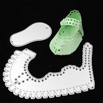 Sapatos de bebê em Metal cortantes Stencils para DIY Scrapbooking/álbum de fotos Decorativo em Relevo o Papel de DIY Cartões
