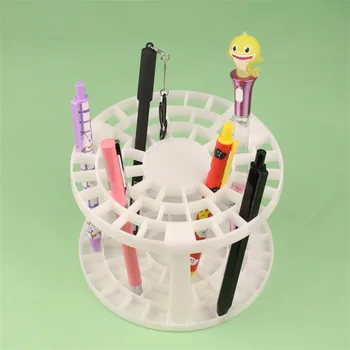 Simples multi grade de porta-caneta meninas' escova cosmética de armazenamento de arte pigmento acabamento moldura estudante da área de trabalho de acabamento moldura de plástico