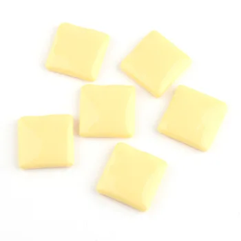 Simulação de queijo diy creme shell telefone celular acessórios caixa de papel de carta 10pcs 26mm Pérolas de Resina Enfeite Acessórios de Patch
