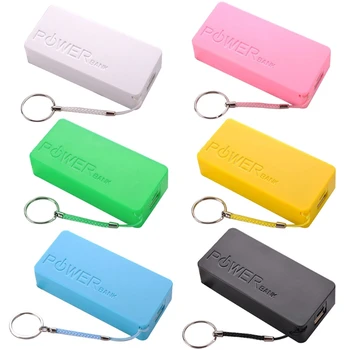 USB Banco Móvel do Poder do Carregador de Bateria Caso de DIY Caixa Para 2x18650 Bateria de Lítio Lucrativo Caixa Colorida M5TD