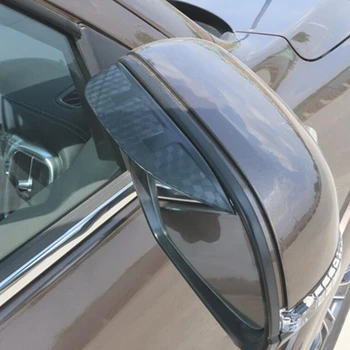 Vara de Visão Traseira do Espelho de Vidro Guarnição de Chuva Sobrancelha Escudo Viseira de Sol de Armação de Plástico Para Mazda CX-3 CX3 2017 2018 2019 2020 2021 2022