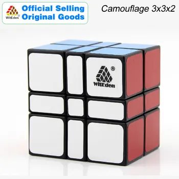 WitEden Camuflagem 3x3x2 Cubo Mágico, 332 Cubo Mágico Profissional de Velocidade Neo Quebra-cabeça Cubo de Kostka Stress Brinquedos Para Meninos